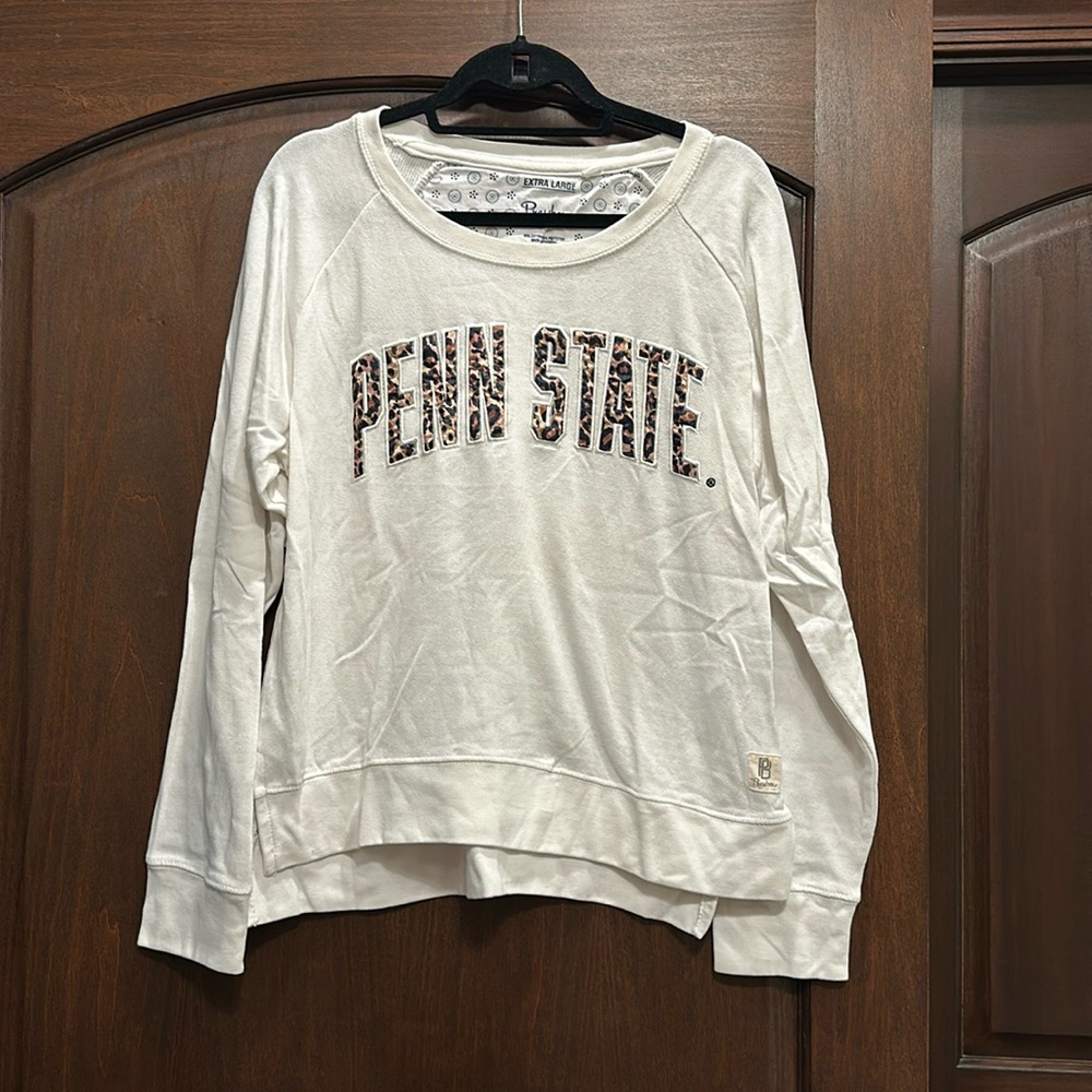 Womens Penn State Cheetah Print Embroidered Sweatshirt